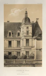 Arquitectura Pintoresca o Monumentos del Siglo XV. y XVI. Siglos: Castillos de Francia de los siglos XV y XVI: Pl. 33, Château De Tanlay (Yonne)