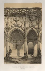 Arquitectura Pintoresca o Monumentos del Siglo XV. y XVI. Siglos: Chateaux De France de los siglos XV y XVI: Pl. 41, Galería del Château De Jouancy (Saone et Loire)