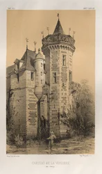 Pl. 28, Chateau De La Verdiere Ille en Vilaine, publicado 1860
