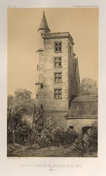 ...Pl. 44, Torre del Priorato de San Nicolás-Au-Bois Aisne, 1860
