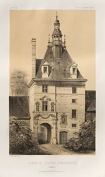 Pl. 85, Puerta del Castillo de Outrelaise Calvados, 1860