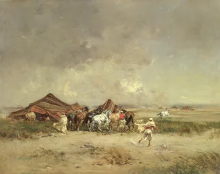 Campamento árabe, 1872
