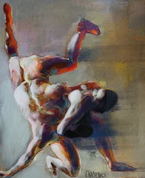 Figuras abstractas de lucha libre