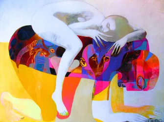 Figuras abstractas contemplativas