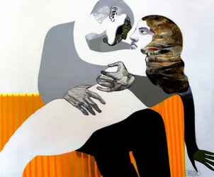 Un abrazo íntimo de pareja