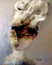 Mujer enmascarada moderna