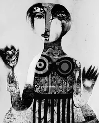 Mujer abstracta y misteriosa