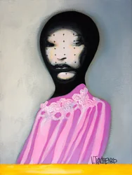 Retrato de moda en rosa
