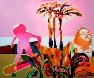 Cielo rosa: un sueño tropical