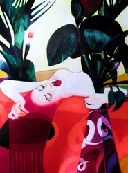 Mujer tropical sensual