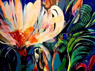 Flores abstractas llenas de colorido