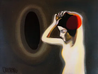 Mujer y el espejo oscuro