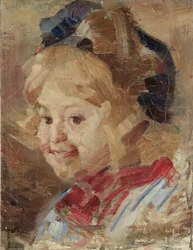 Cabeza de una niña