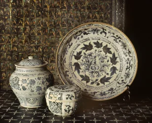 Porcelana azul y blanca de Annam, siglos XV a XVI
