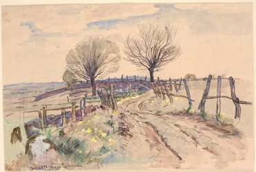 Paisaje con camino de campo