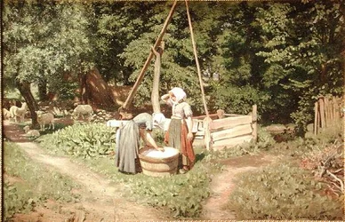 Jóvenes en el pozo
