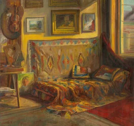 Interior del estudio del artista