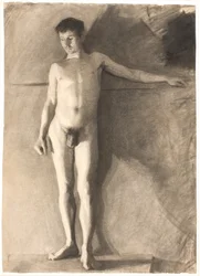 Modelo masculino de pie