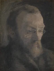 El historiador de arte Karl Madsen, luego Director del Museo Nacional de Arte