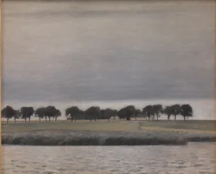 Estudio preliminar para "Lluvia de sol. Lago Gentofte"
