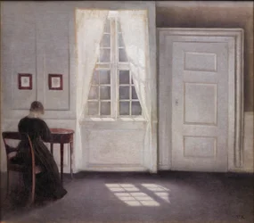 Interior en Strandgade, luz del sol en el suelo
