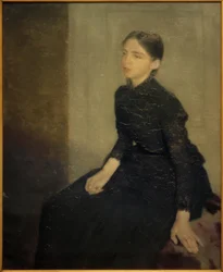 Retrato de una joven. La hermana del artista, Anna Hammershøi