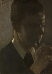 Retrato de Svend Hammershøi, el hermano del artista