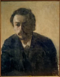 Autorretrato V. Hammershøi, 1891