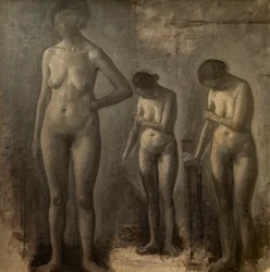 Tres estudios de desnudo femenino