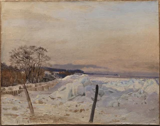 Pack de hielo cerca de Taarbæk, al norte de Copenhague