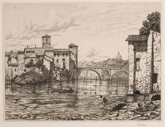 Parte del Ponte Rotto en Roma