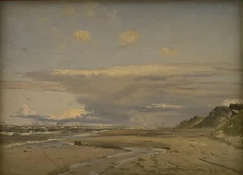 La playa en Kandestederne, Jutlandia Occidental