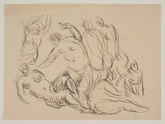 Composición con siete mujeres desnudas