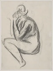 Modelo femenino sentada