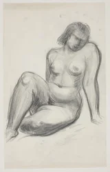 Modelo femenina sentada