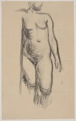 Modelo femenina de pie