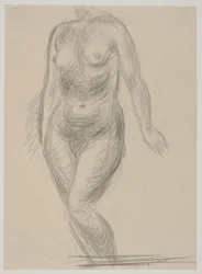 Modelo femenina de pie