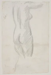 Modelo femenina de pie