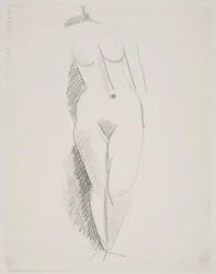 Modelo femenino de pie