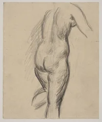 Modelo femenina de pie