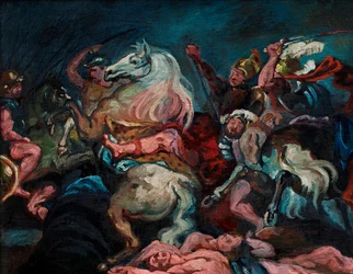 La muerte de Decio Mus, c.1920 (óleo sobre lienzo)