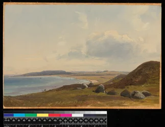 Vista hacia Hesbjerg desde la finca Hornbaek, 1857