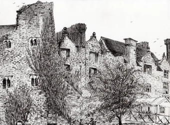 Ruina del castillo Hay on Wye, 2007