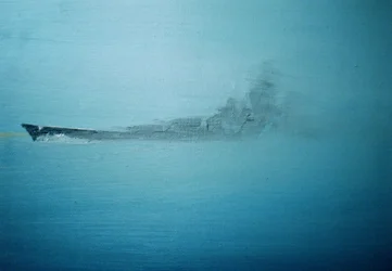 Scharnhorst en la niebla matutina Channel Dash 1942