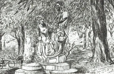 Estatua en el Jardín de Luxemburgo París, 2003