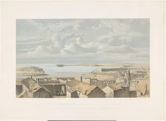 Fortalezas de Nicolás, Constantino y Catalina en Crimea, 1855 Forts, Nicholas, Constantine & Catherine (título sobre el objeto)