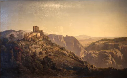 Vista panorámica de las colinas desde el Château d