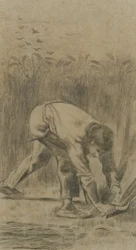 El segador después de Millet, 1880