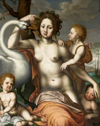 Leda con cisne y niños.