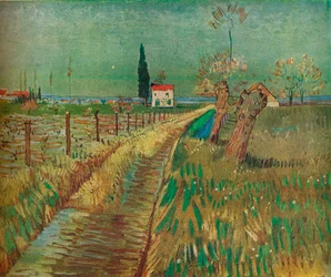 Cabaña entre campos, c1890